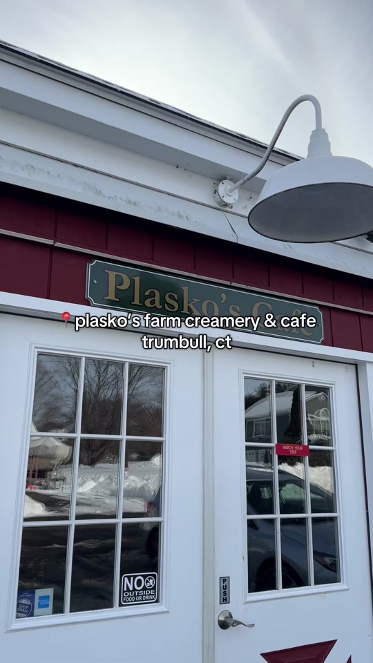 Plasko's Farm in Trumbull for ice cream, pastries, and coffee