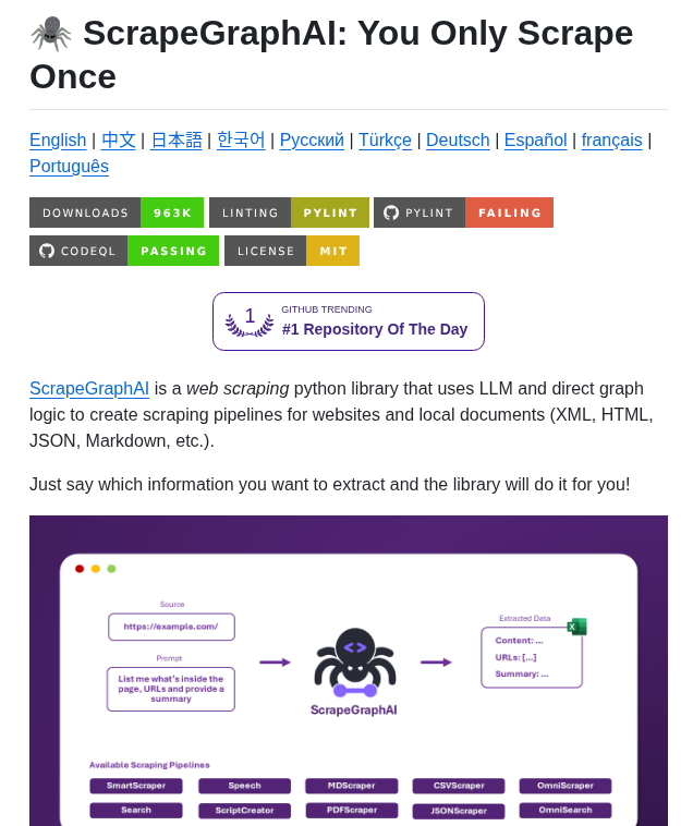 AI-powered Python tool for web scraping
