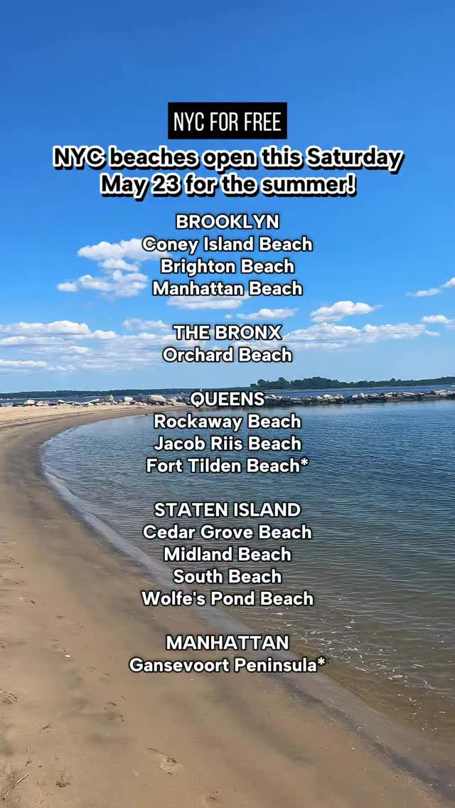 NYC Beaches Open for Summer Season