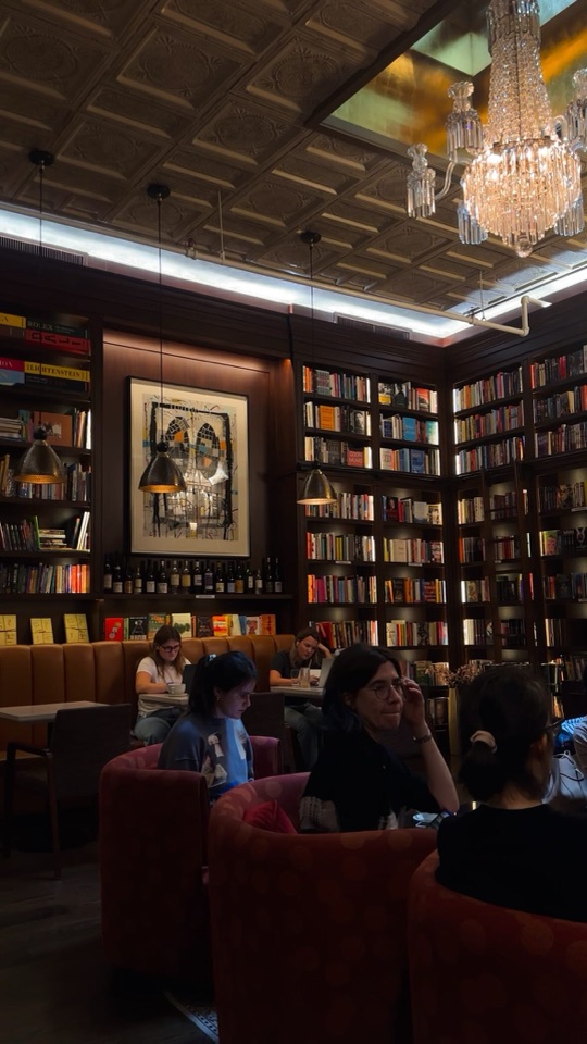 A Coffee and Wine Bar With a Hidden Library