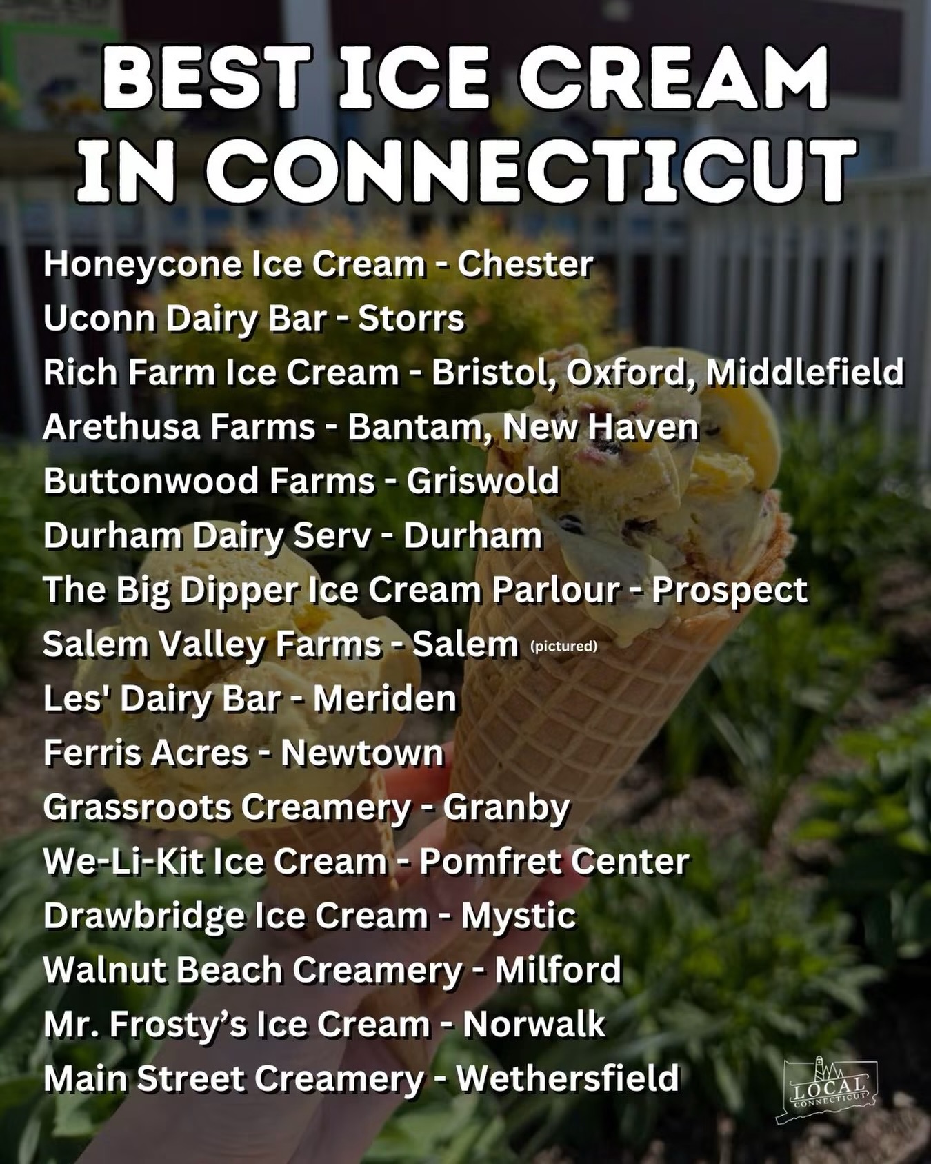 Ice cream spots to visit across Connecticut