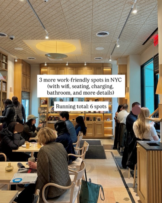 Work-Friendly NYC Cafes