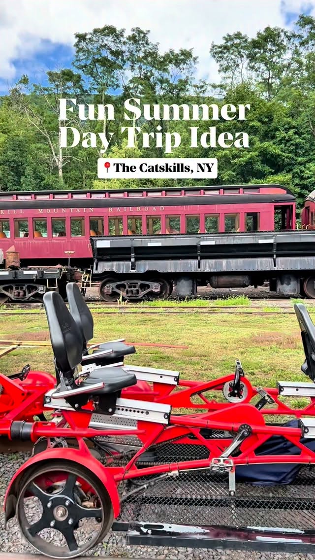 Pedal-assisted rail adventure in the Catskills